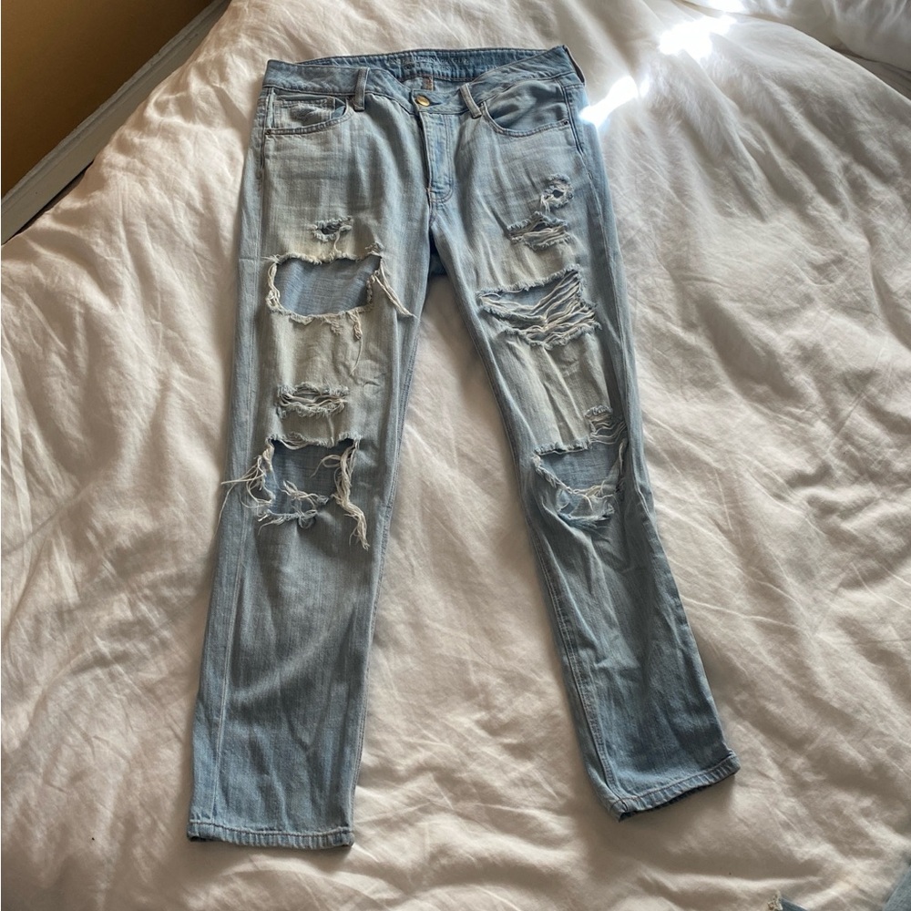 American Eagle Outfitters distressed jeans. Size 8. Well loved.